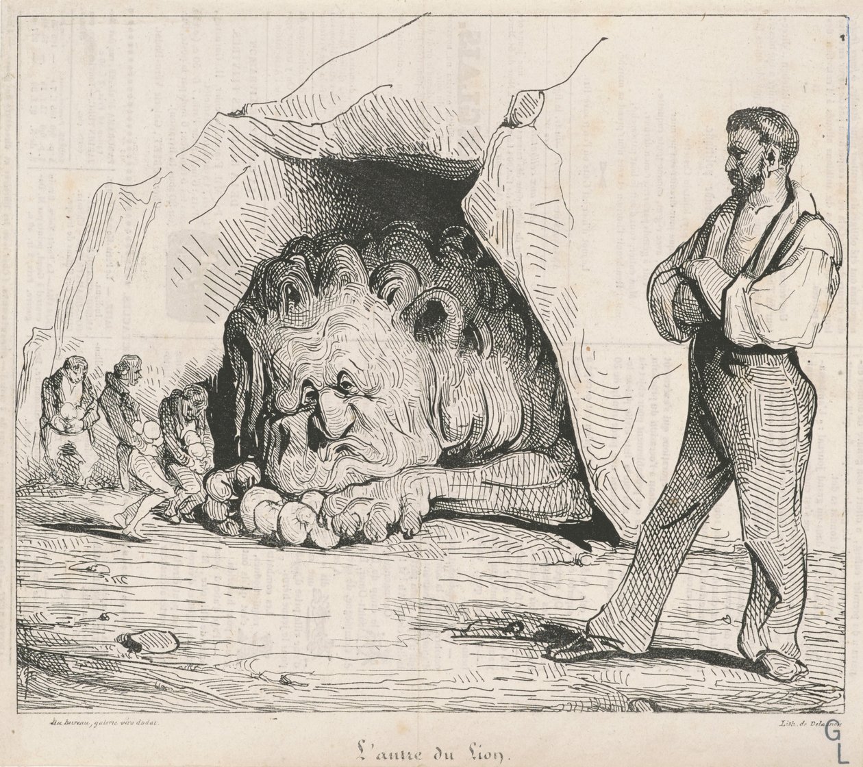 Lejonets håla av Honoré Daumier