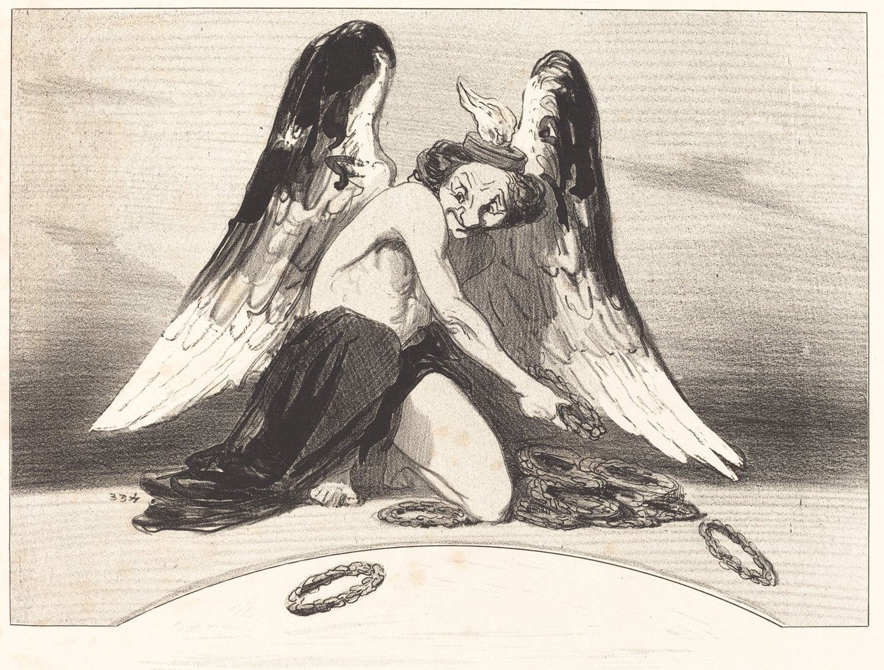 Le Charivari tacksam för år 1841 av Honoré Daumier