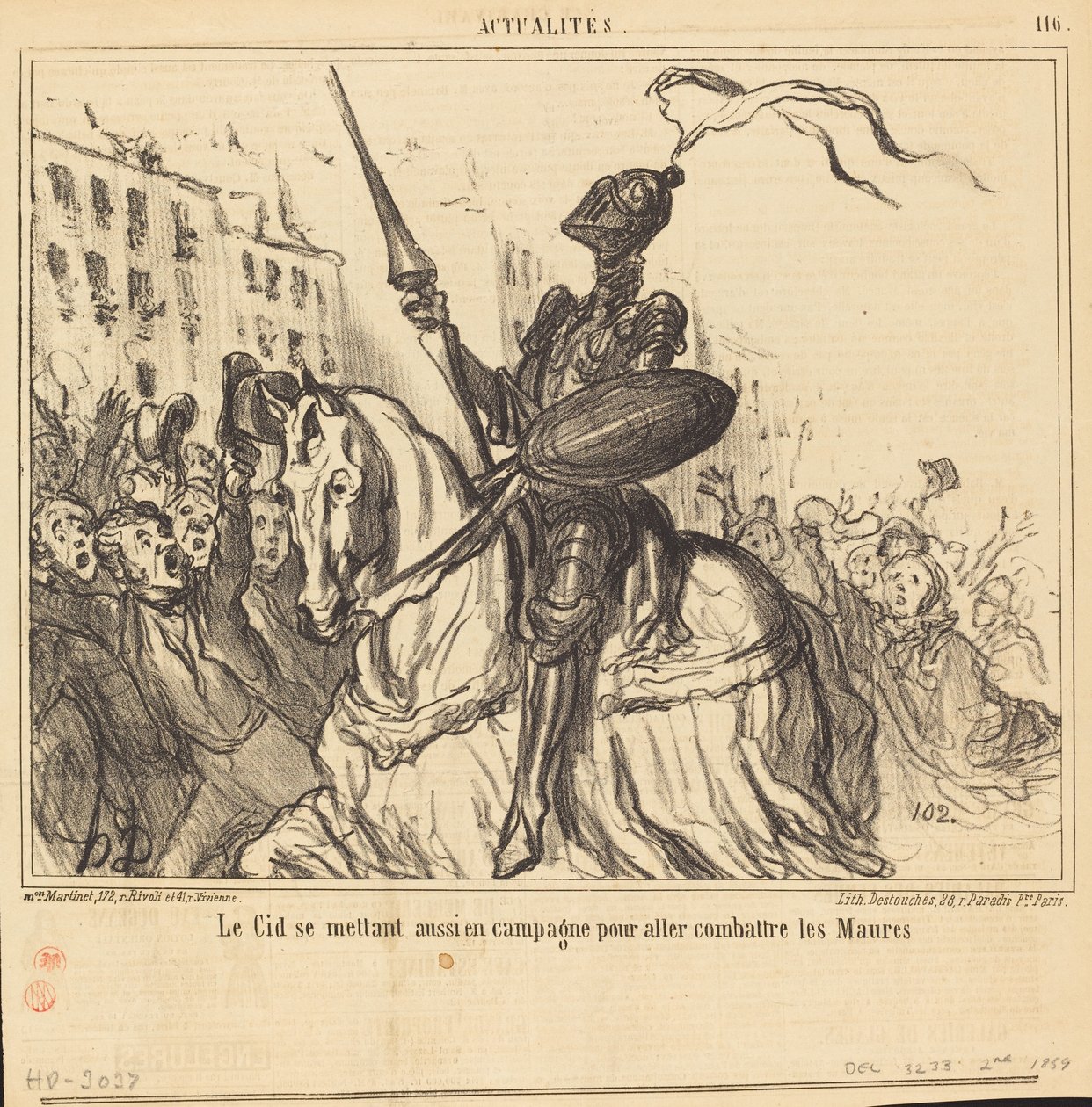 Le Cid kampanjar också... av Honoré Daumier