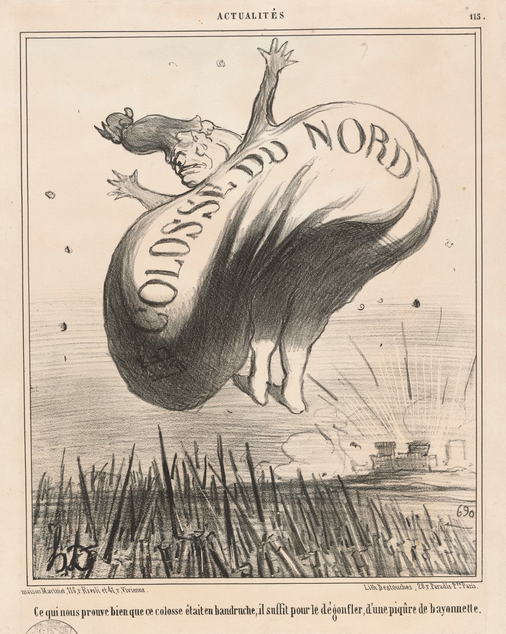 The Colossus of the North (Vad visar sig väl för oss av Honoré Daumier