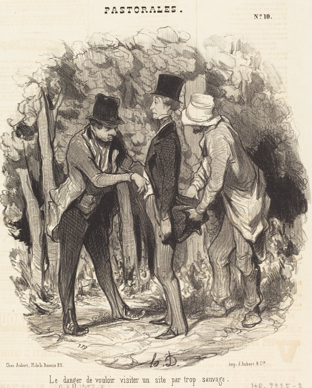 Faran med att... besöka en webbplats som är för vild av Honoré Daumier