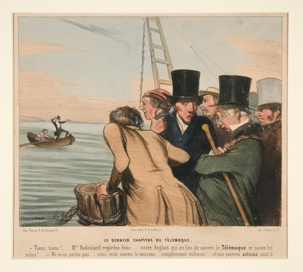 The Last Chapter of Telemachus, från La Caricature (Journal) av Honoré Daumier