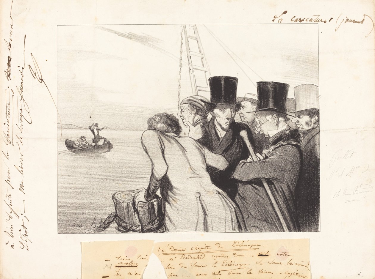 Den sista av Telemachos av Honoré Daumier