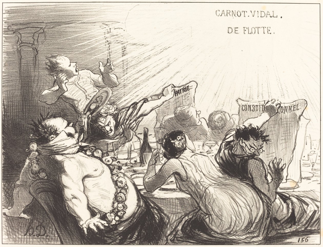 Baltazar-Vérons högtid av Honoré Daumier