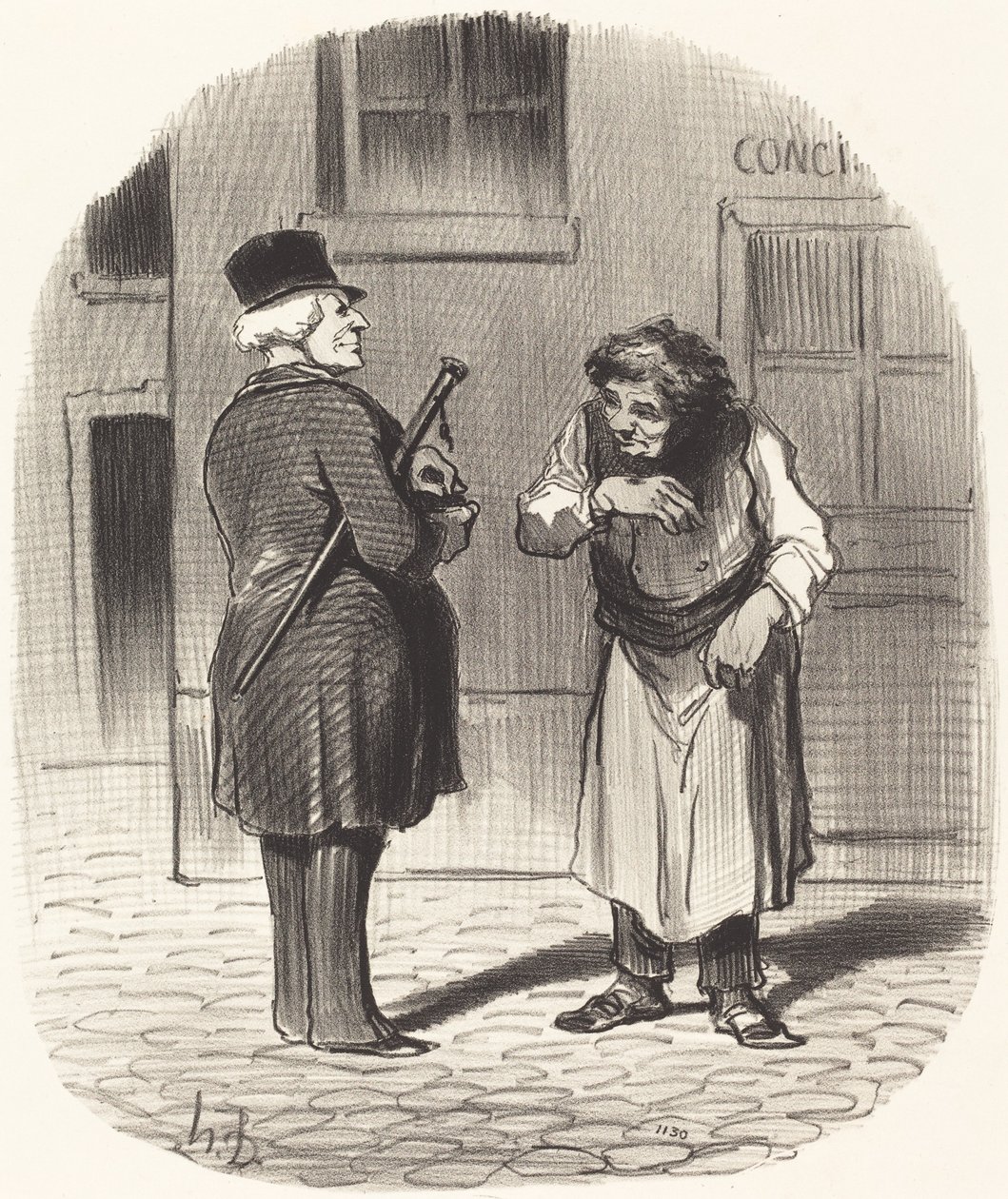 Nyårsdagen av Honoré Daumier