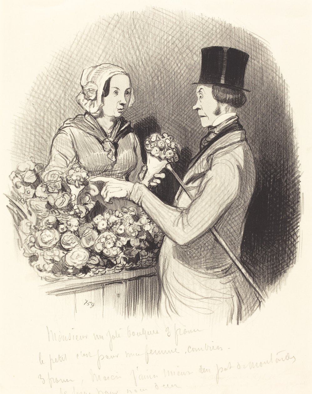 Dagen då man måste vara galant av Honoré Daumier