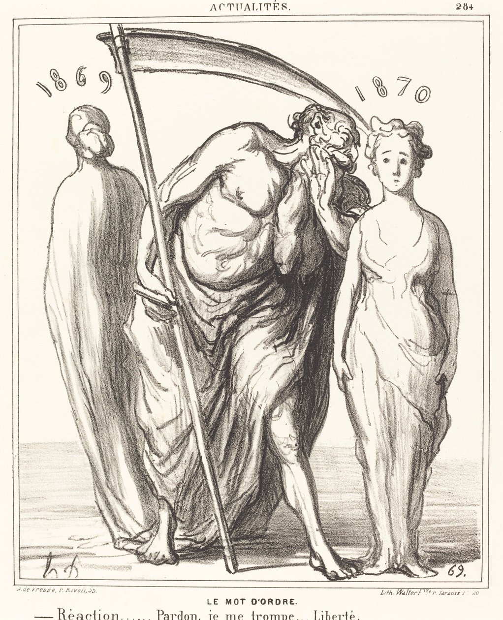 Lösenordet: Reaktion... Förlåtelse... Frihet av Honoré Daumier