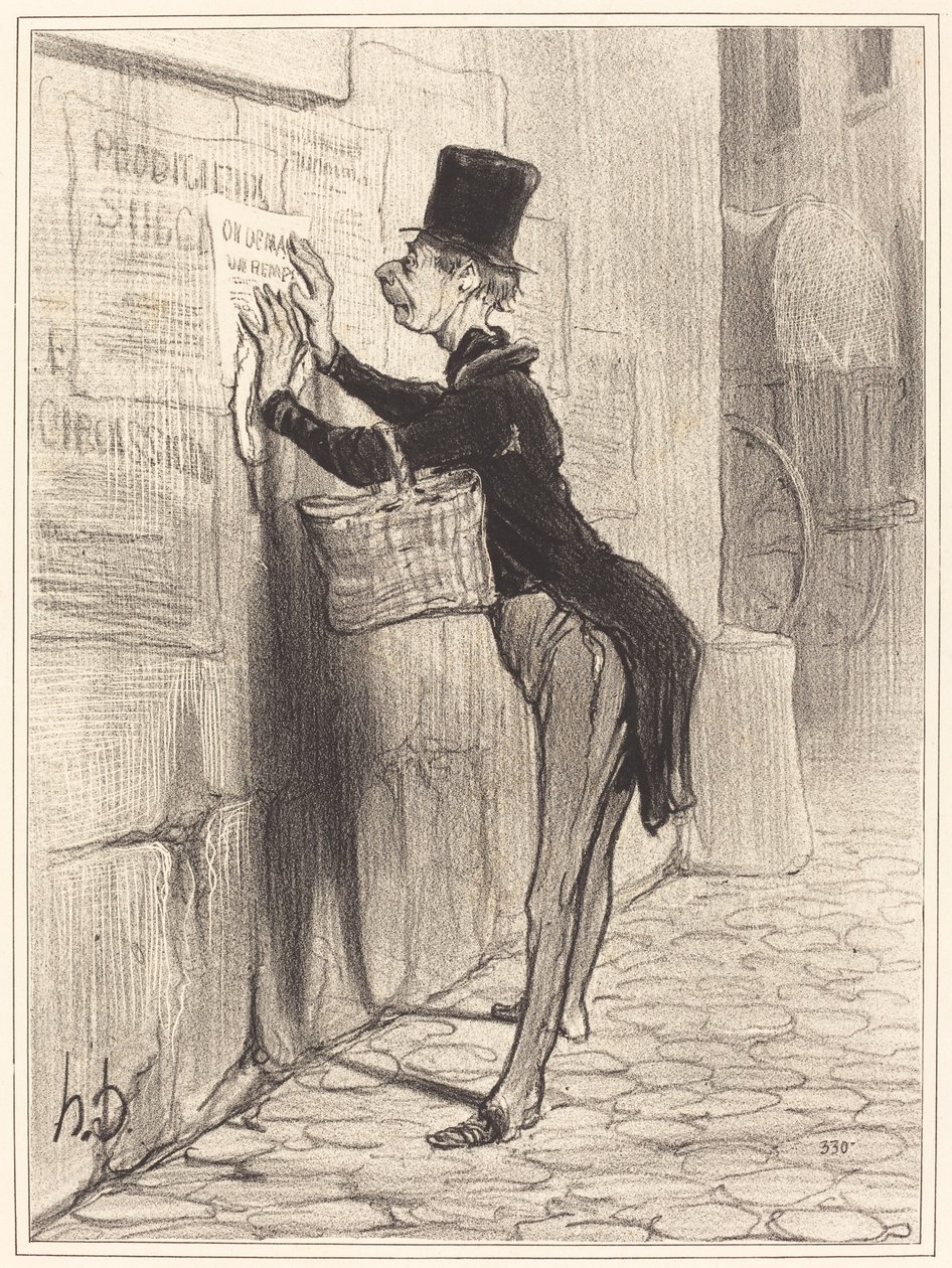 Placeraren av Honoré Daumier