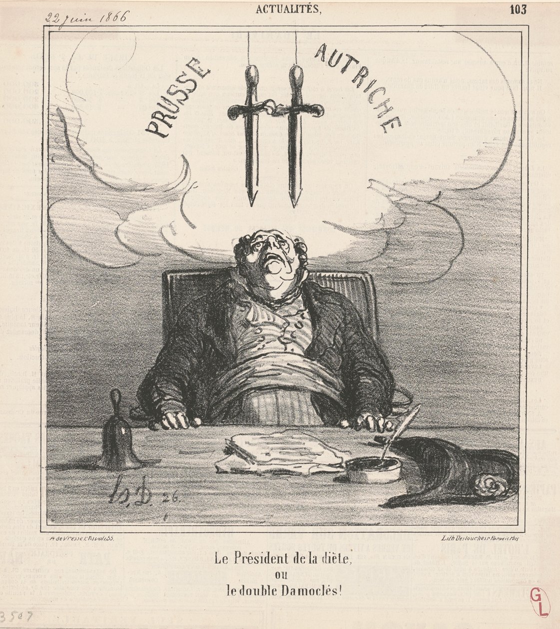 Dietens ordförande av Honoré Daumier