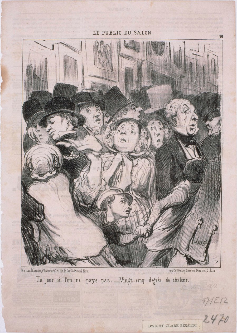 Showens publik - En dag då vi inte betalar ... av Honoré Daumier