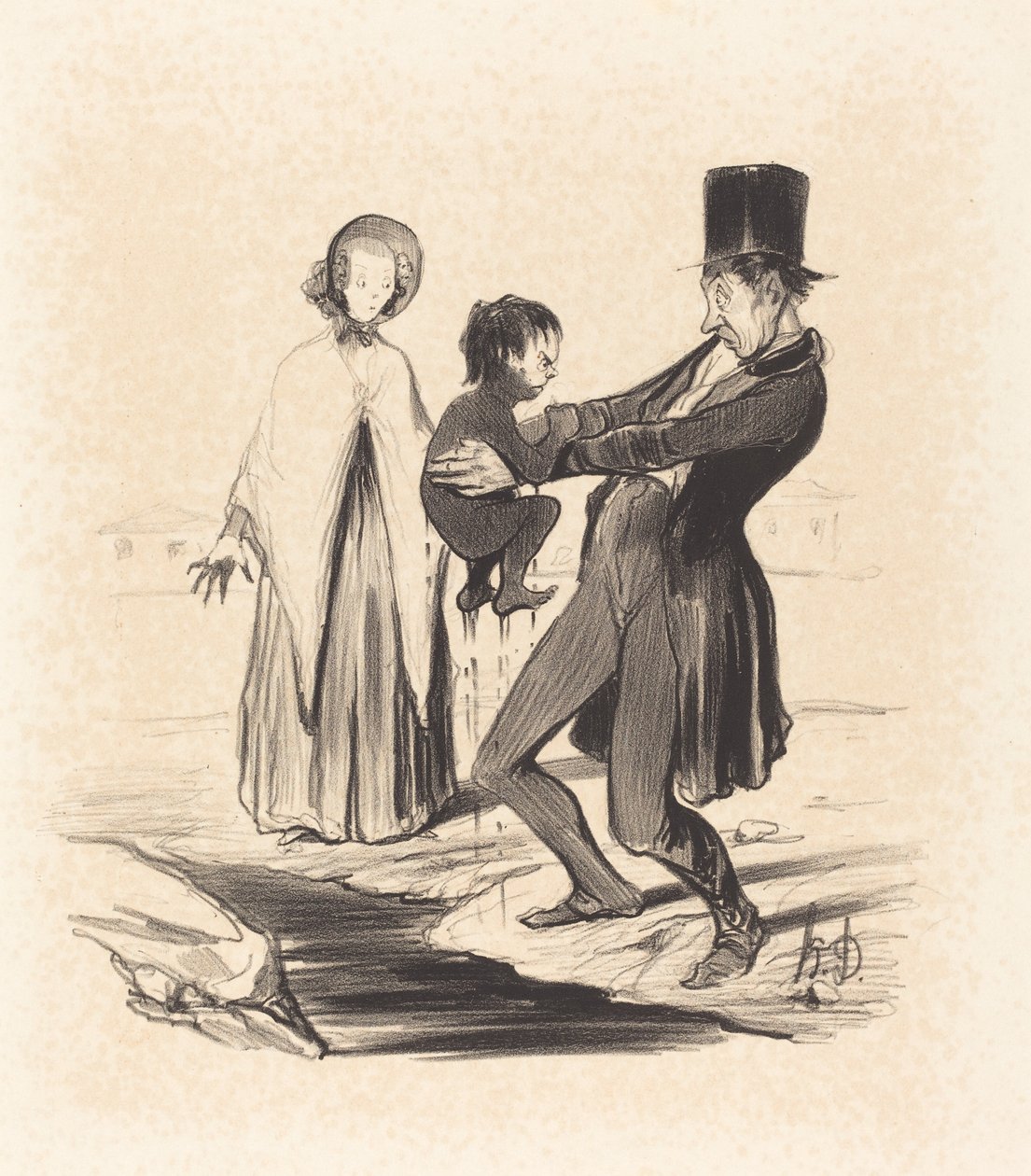 Grenelles brunn av Honoré Daumier
