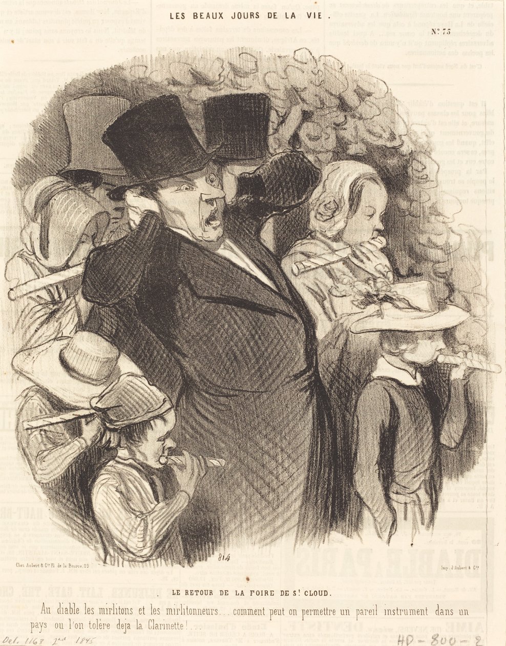 Saint-Cloud-mässan återvänder av Honoré Daumier