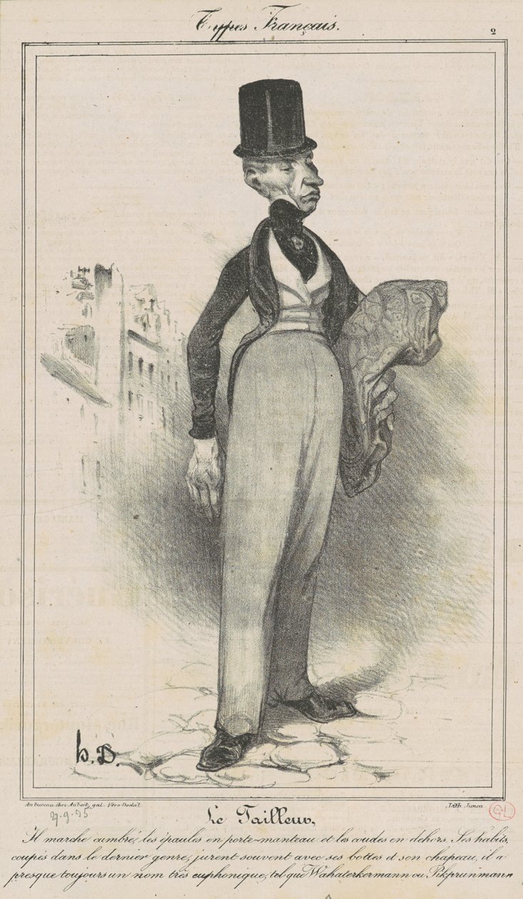 Skräddaren av Honoré Daumier