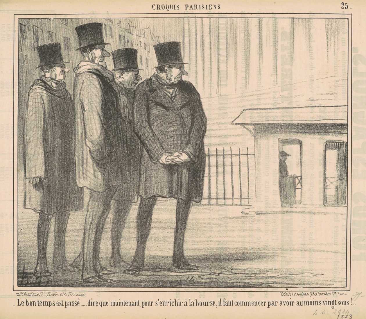 De goda tiderna har passerat... av Honoré Daumier