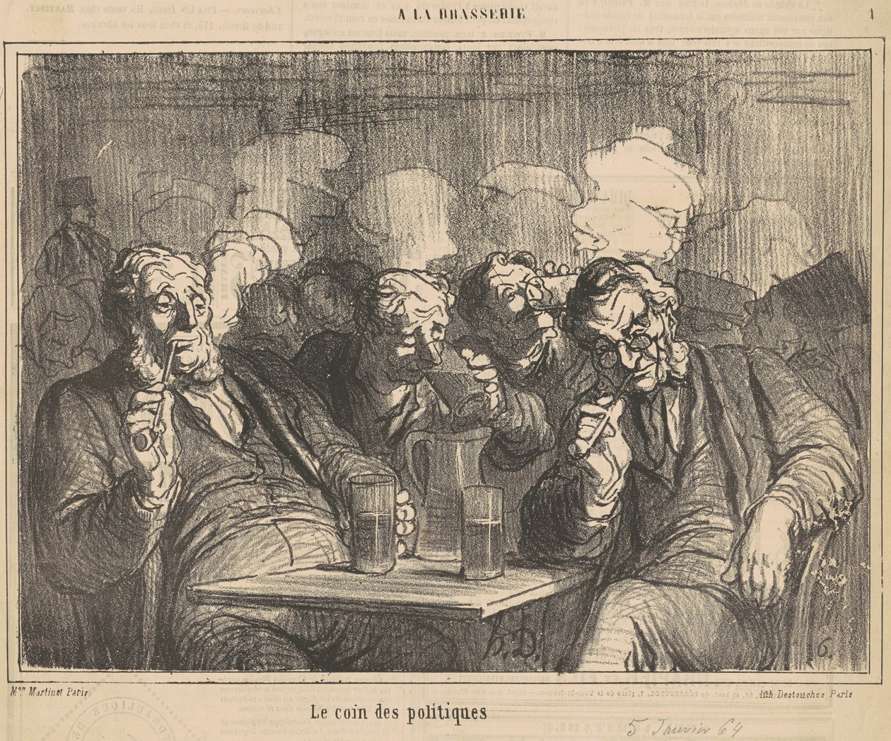 Det politiska hörnet av Honoré Daumier