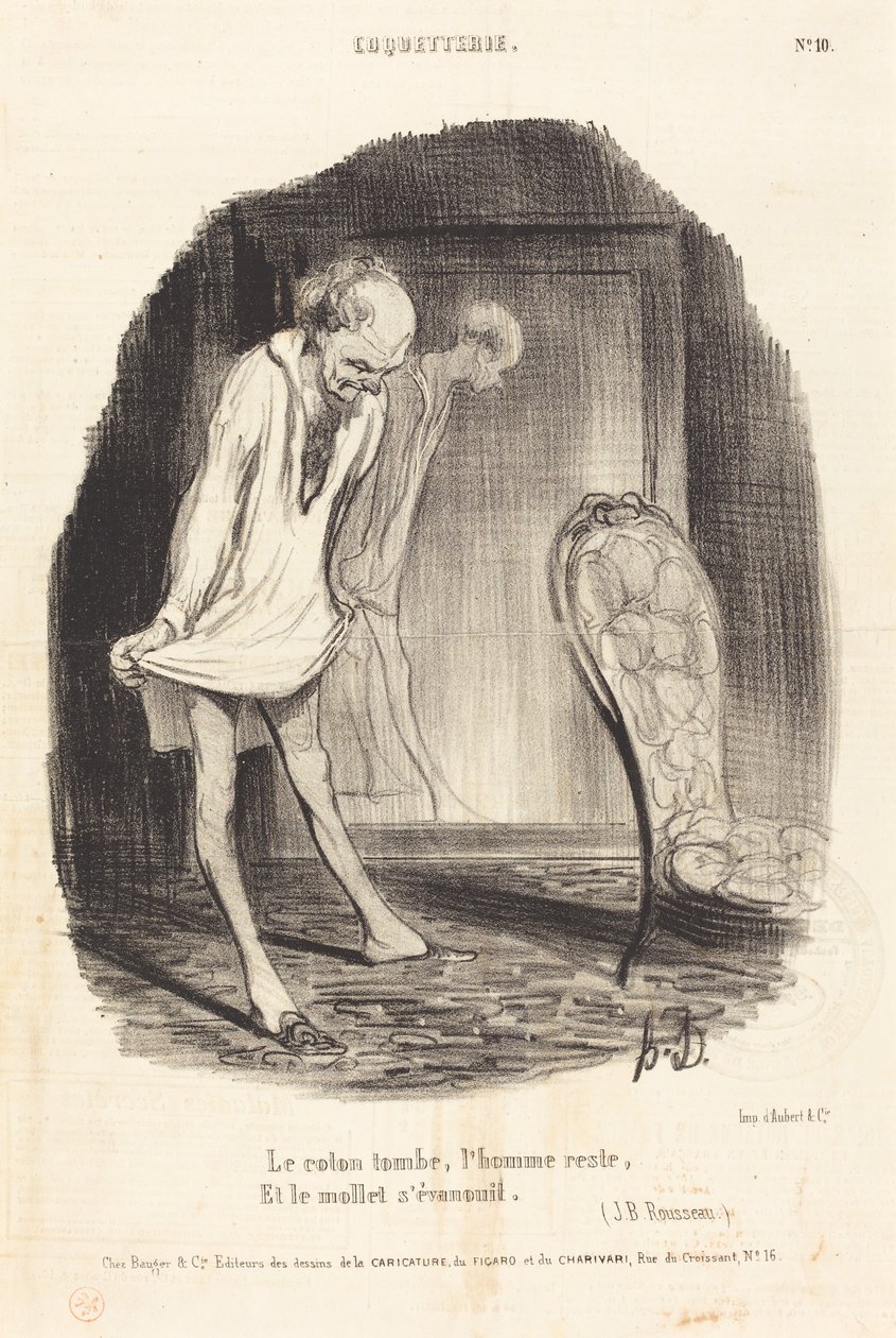 Bomullen faller, mannen är kvar... av Honoré Daumier