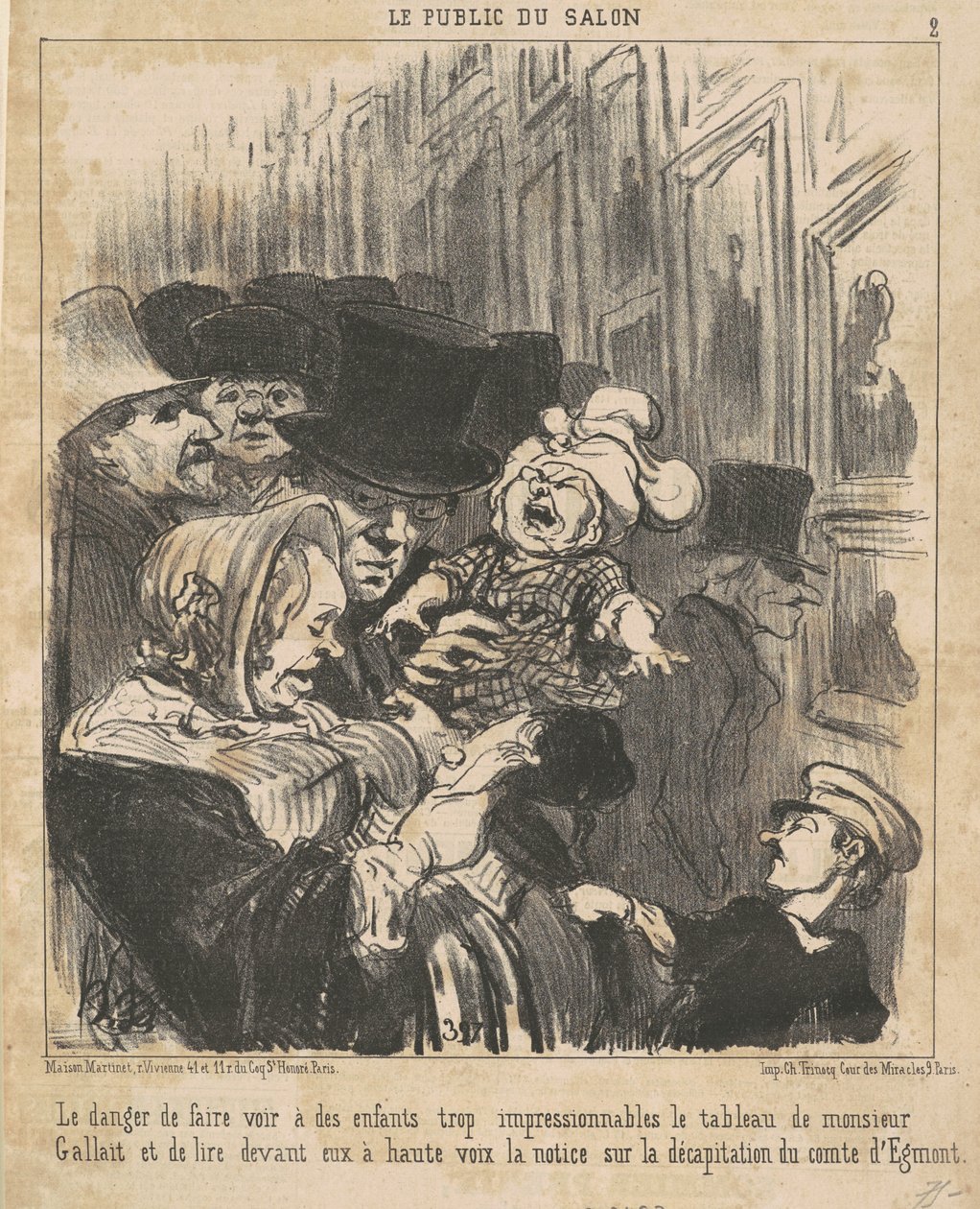 Faran med att få barn att se... av Honoré Daumier