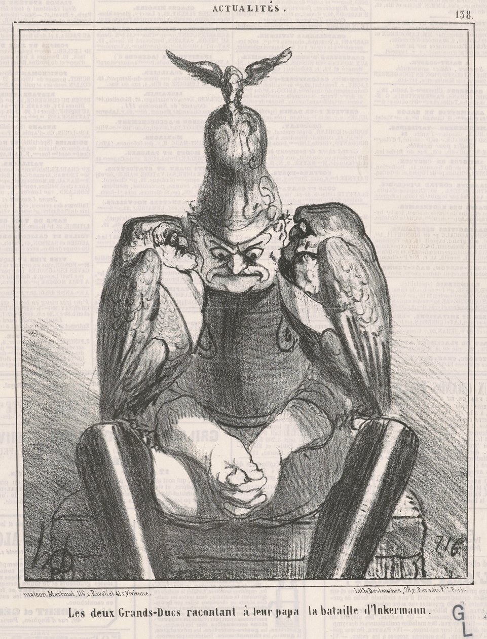 De två storhertigarna berättar ...Inkermann av Honoré Daumier