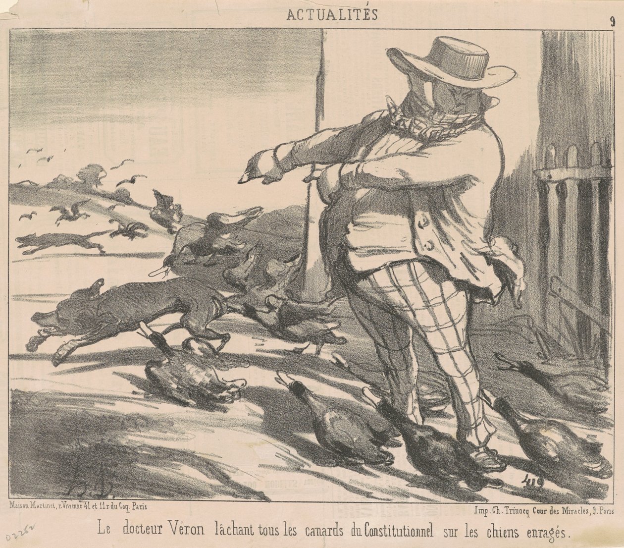Doktor Véron släpper alla ankor... av Honoré Daumier