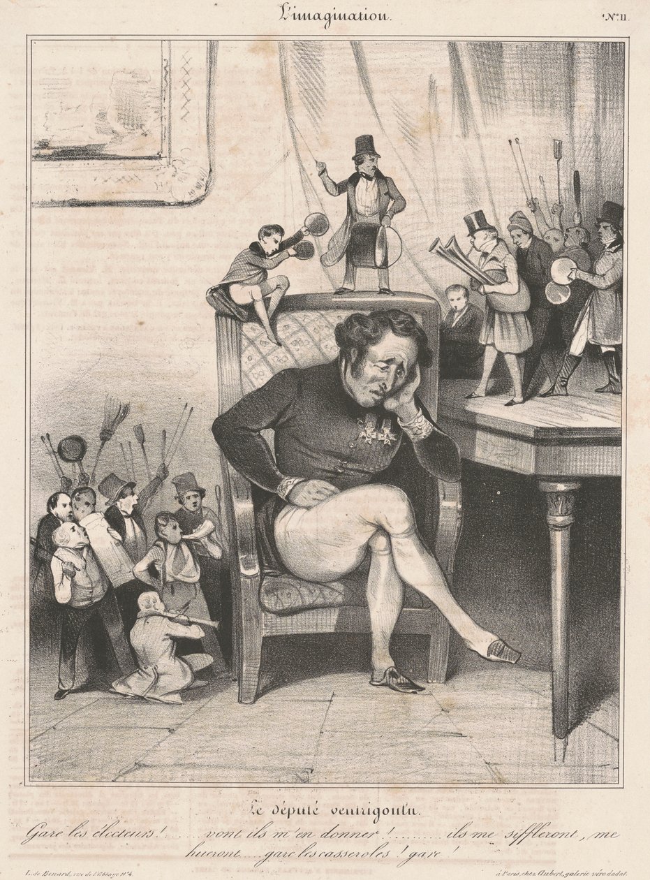 Den krigförande MP av Honoré Daumier