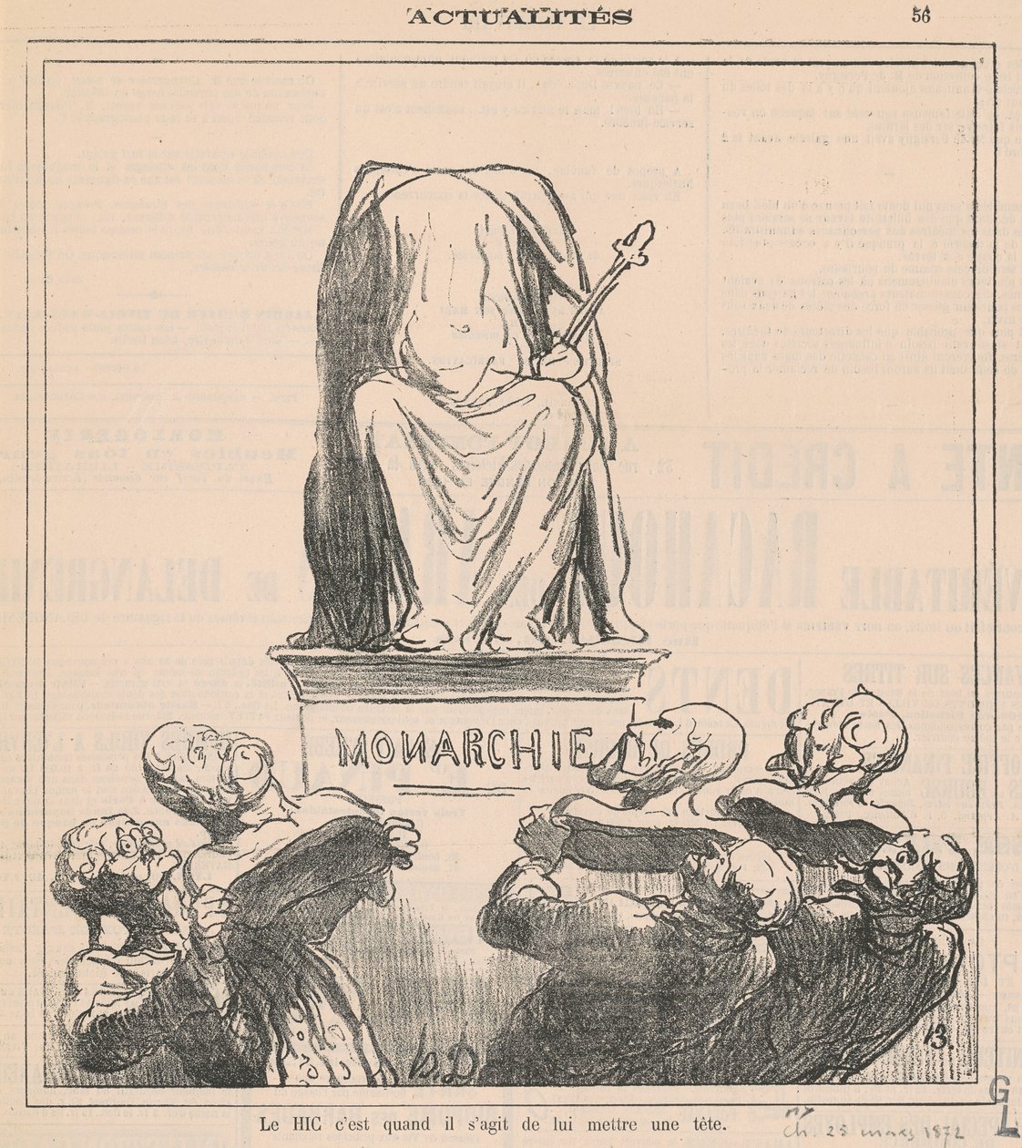 Problemet är när det gäller att sätta huvudet på det av Honoré Daumier