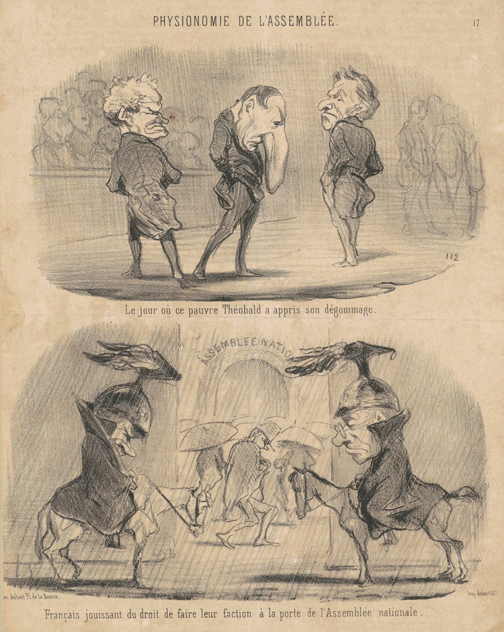 Dagen då... Théobald fick reda på sin avsmältning av Honoré Daumier