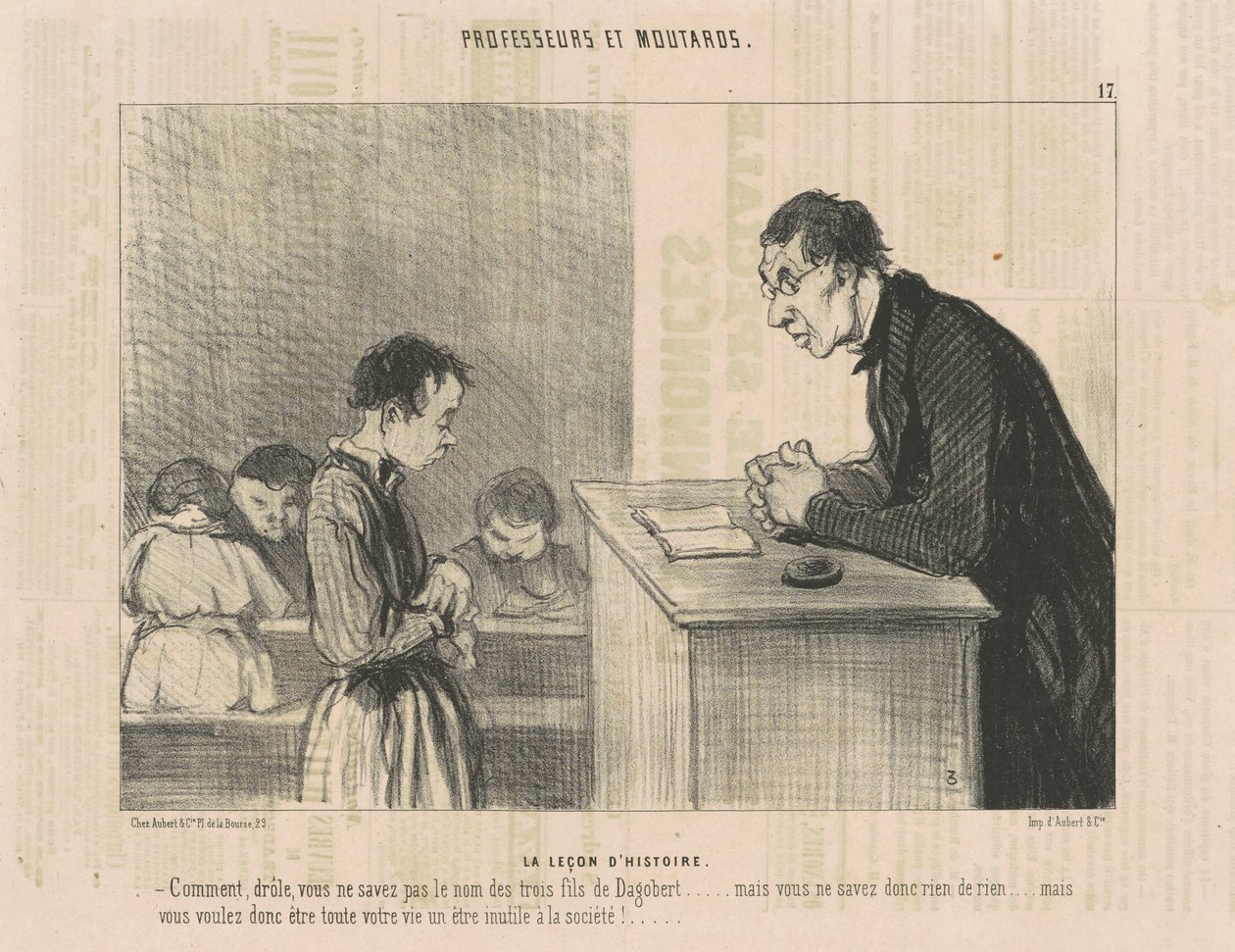 Historielektionen av Honoré Daumier