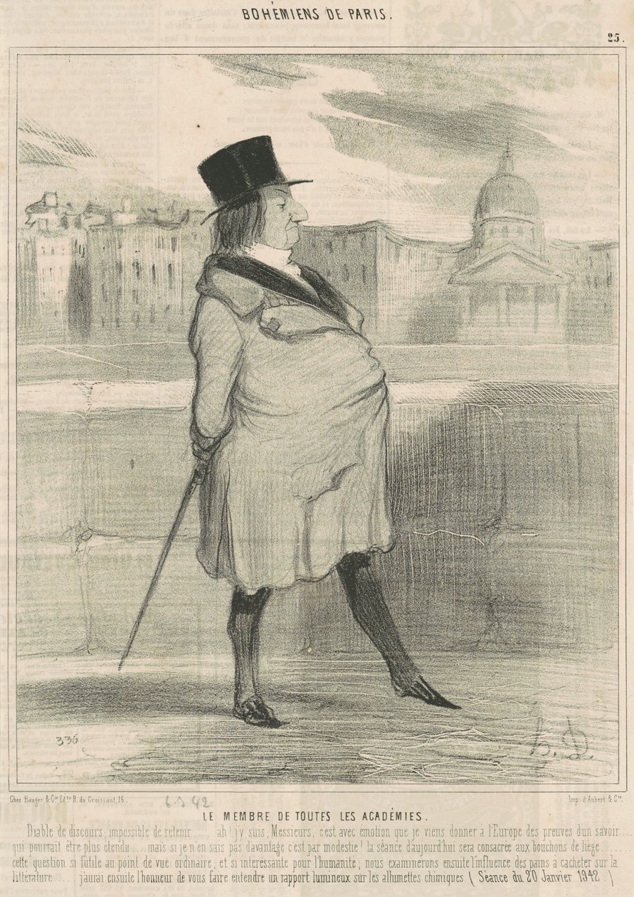 Medlem av alla akademier av Honoré Daumier