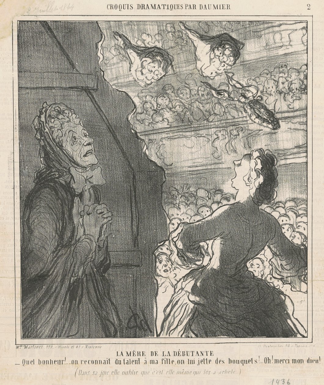Nybörjarens mamma av Honoré Daumier