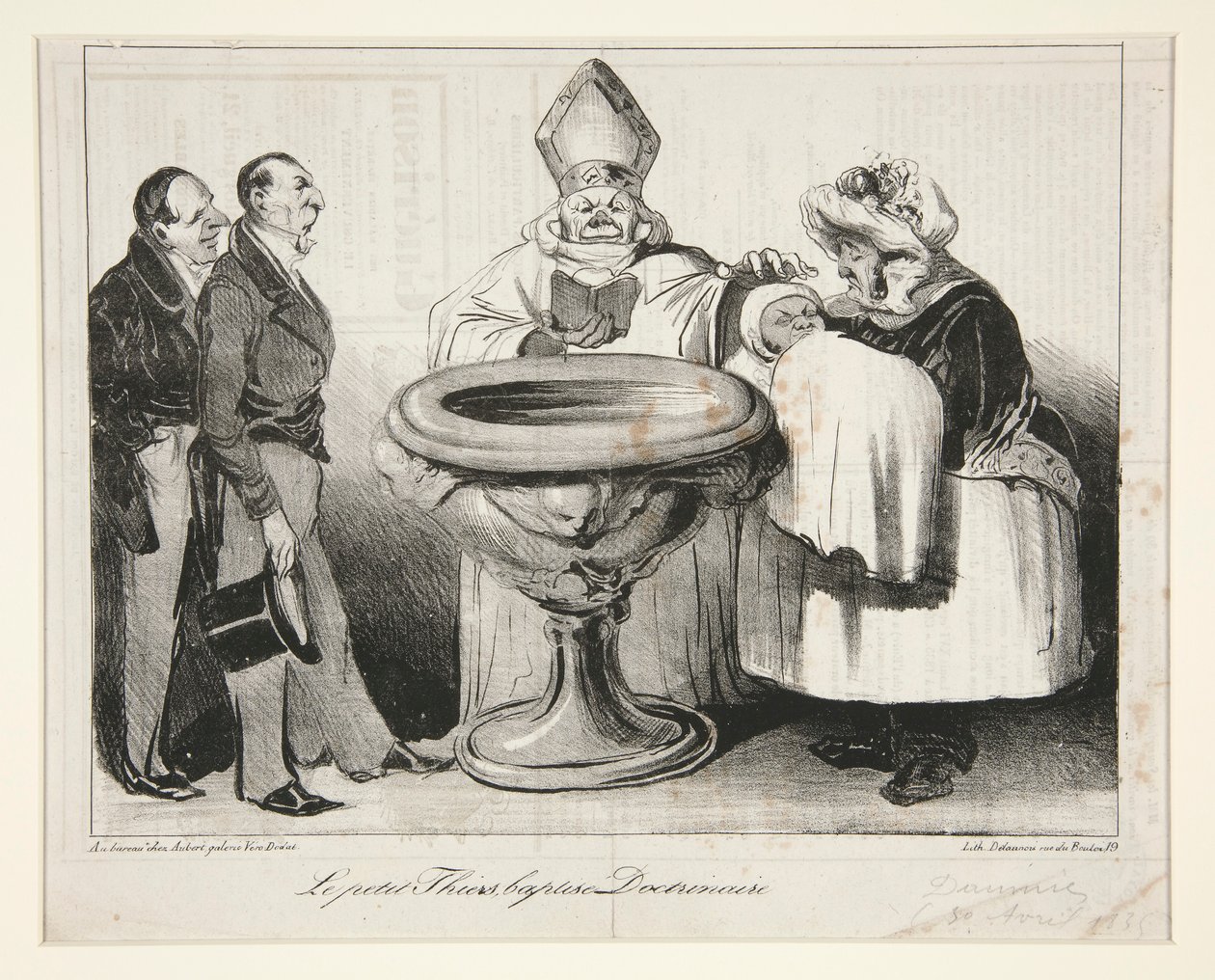 Lilla Thiers, döpt? Doctrinaire (Young Thiers av Honoré Daumier