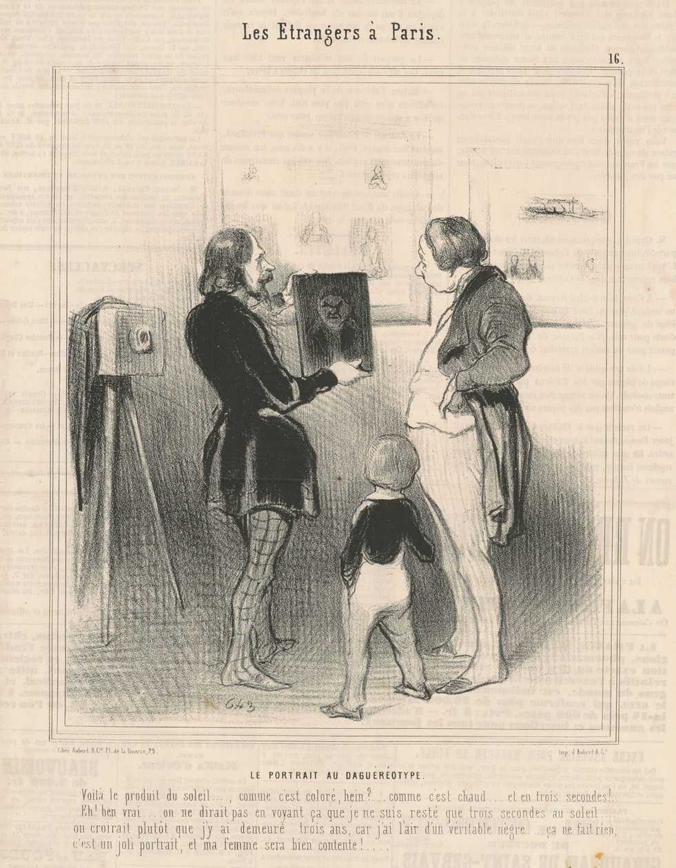 Daguerotypi-porträttet av Honoré Daumier
