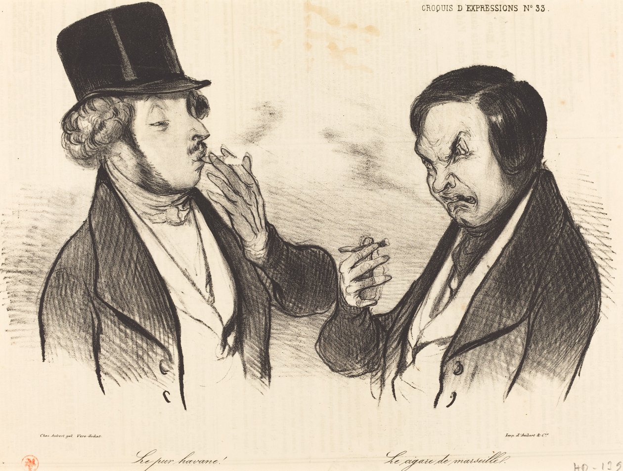 Rena Havanna! Marseillecigarren av Honoré Daumier