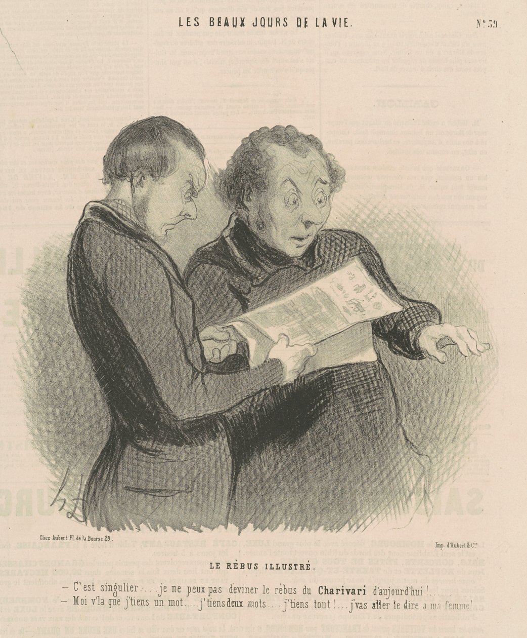 Den illustrerade rebusen av Honoré Daumier