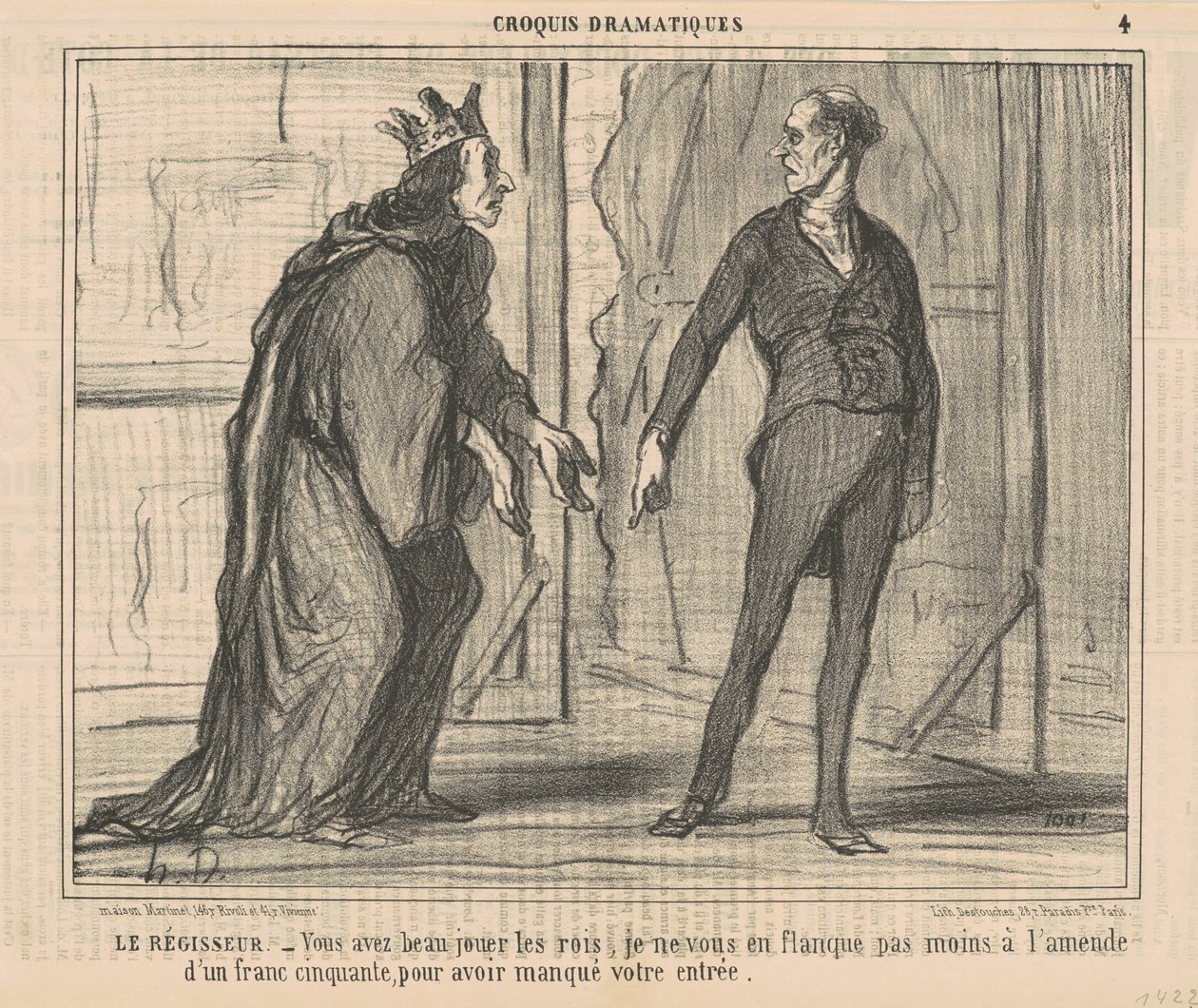 Scenchefen av Honoré Daumier