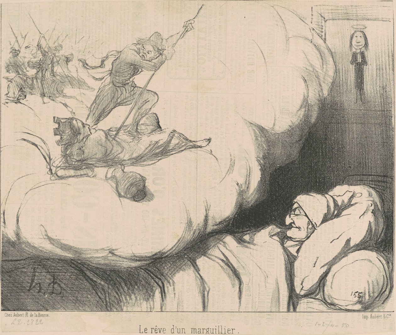 En kyrkvärdsdröm av Honoré Daumier