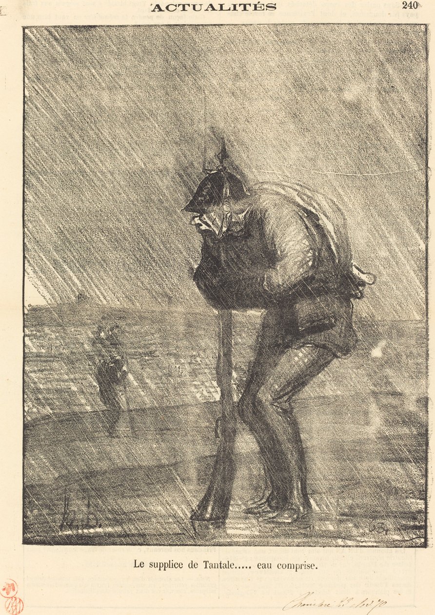Tortyren av tantal... vatten ingår av Honoré Daumier