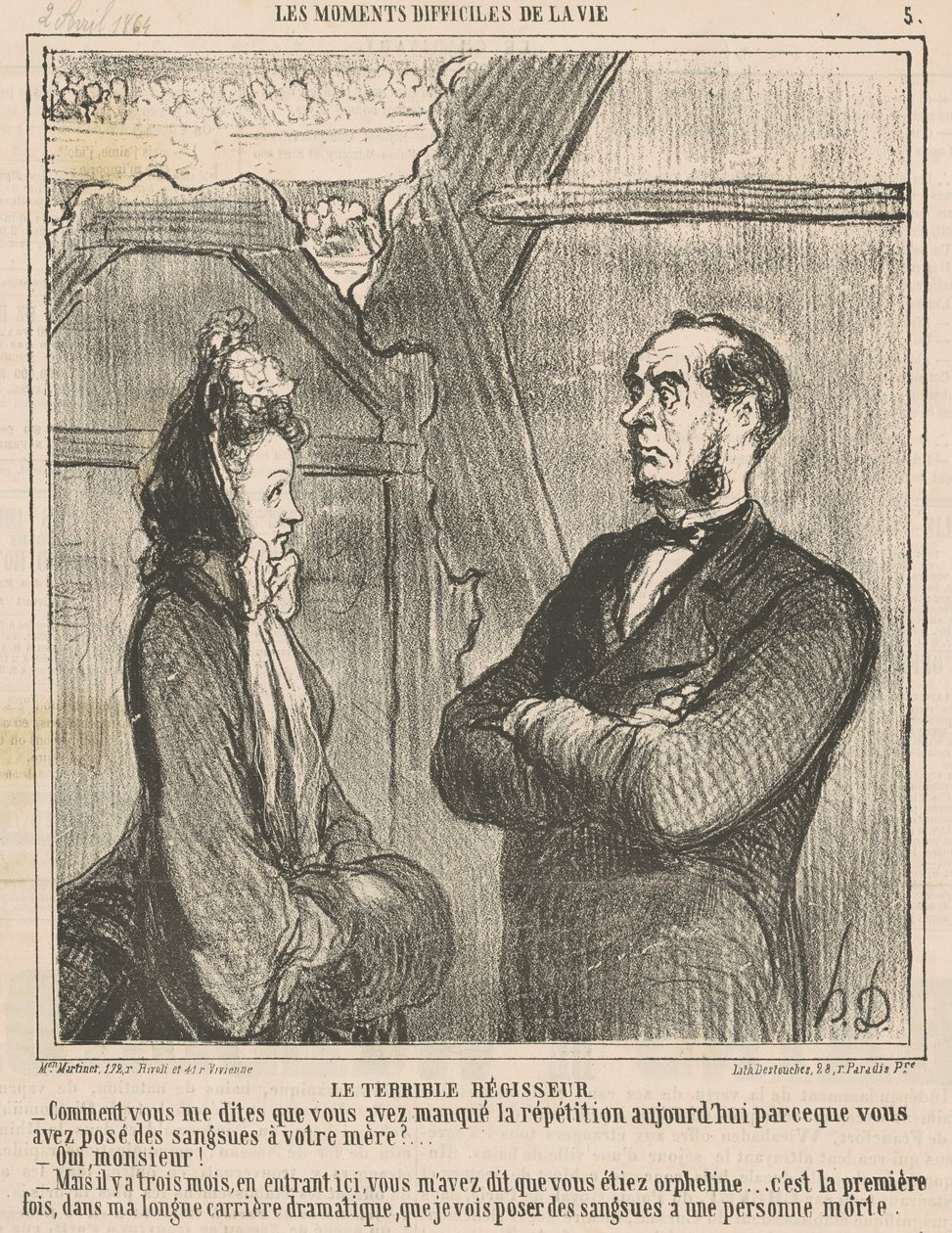 Den fruktansvärda chefen av Honoré Daumier