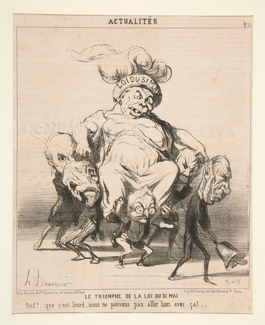 Lagens triumf den 31 maj, från Actualites av Honoré Daumier