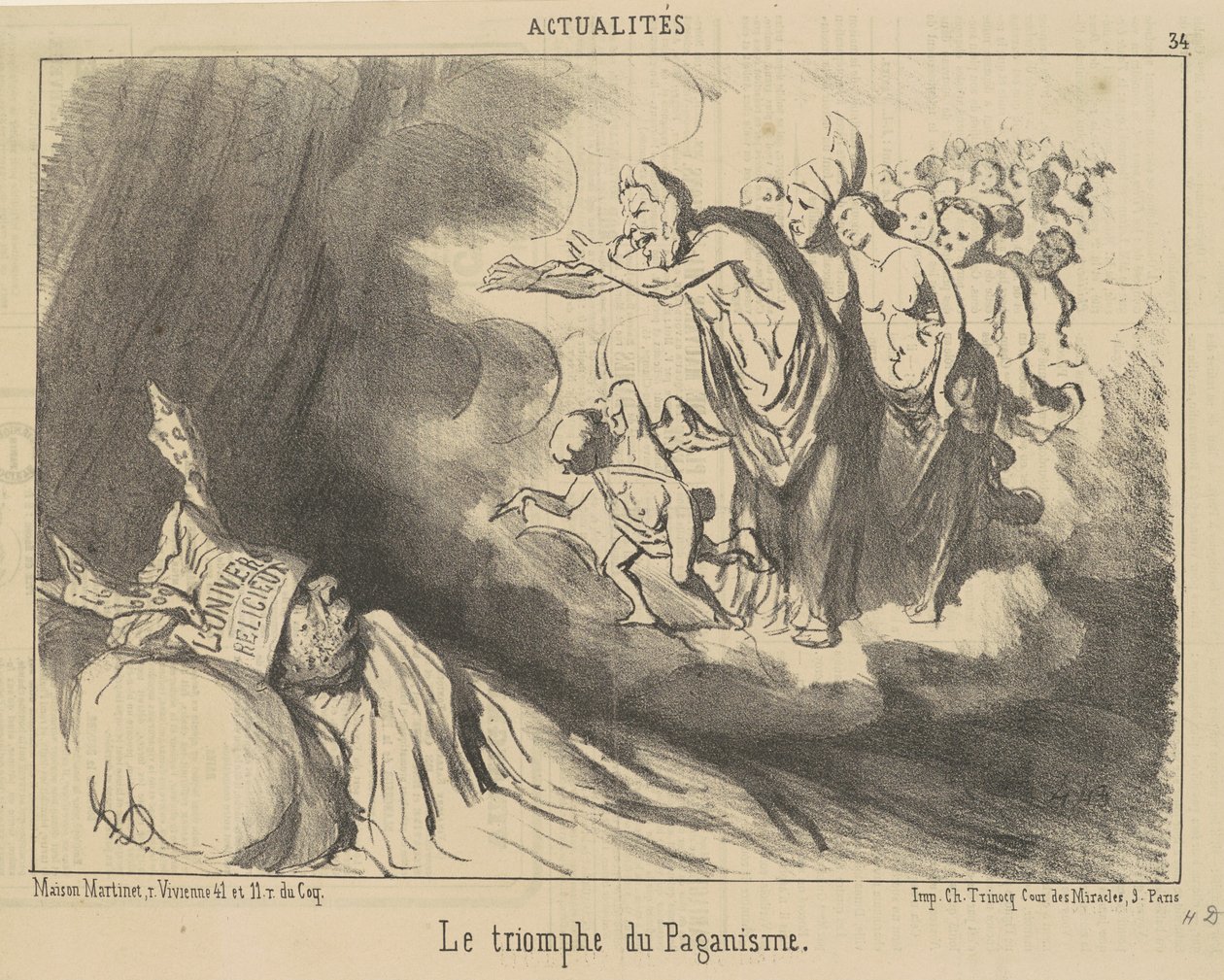 Hedendomens triumf av Honoré Daumier