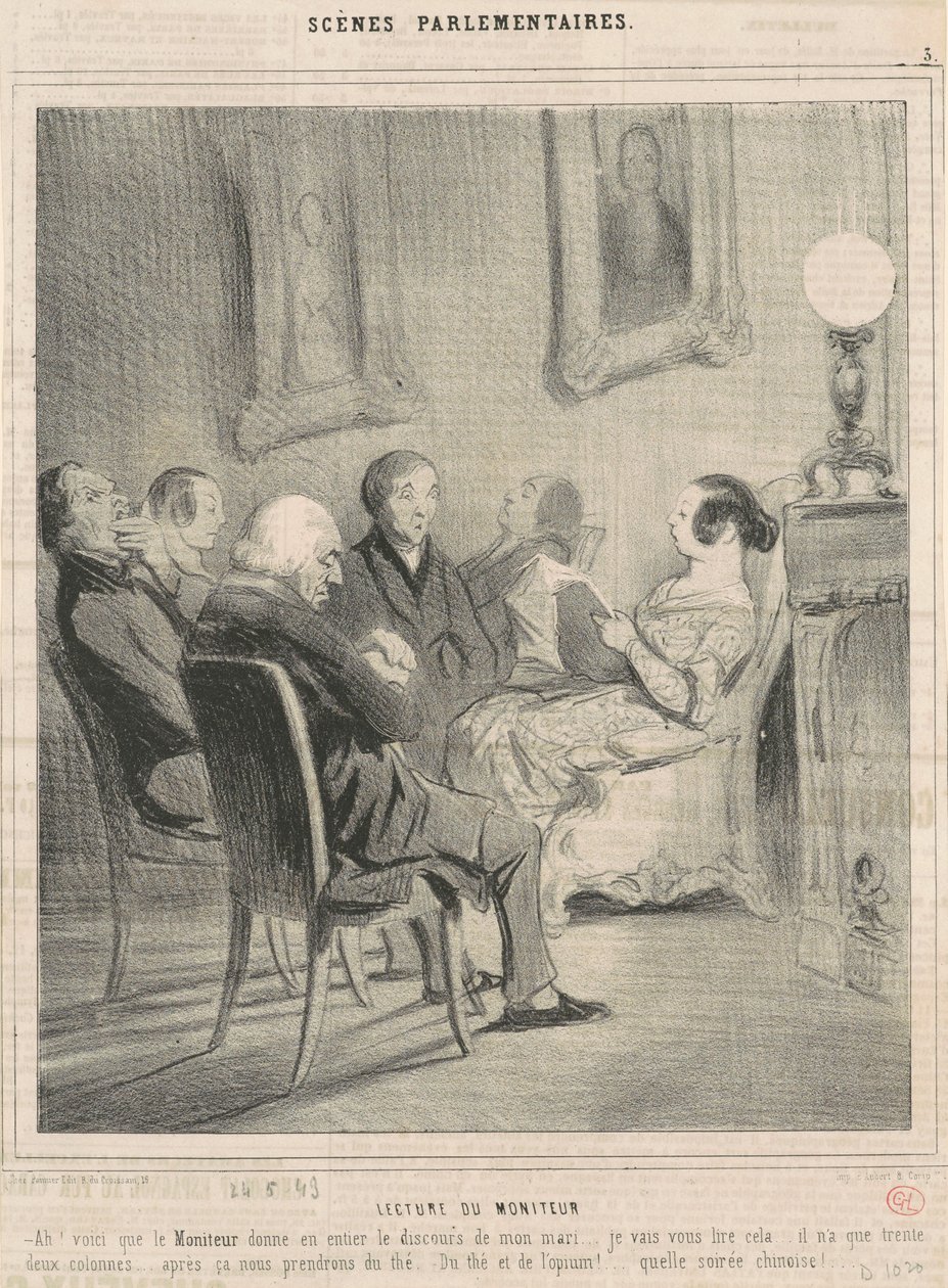 monitor spelare av Honoré Daumier