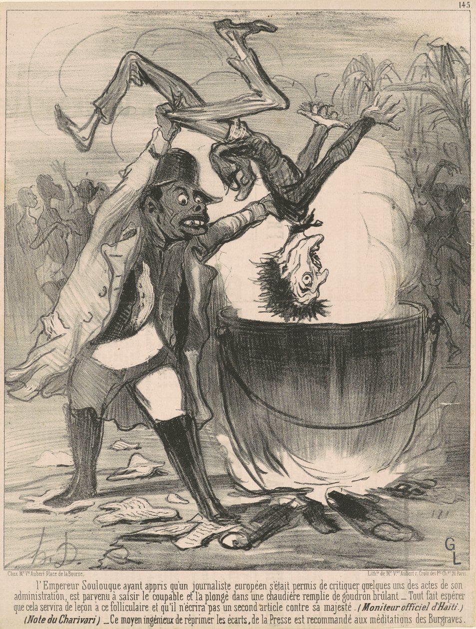 Kejsaren avlastar... av Honoré Daumier