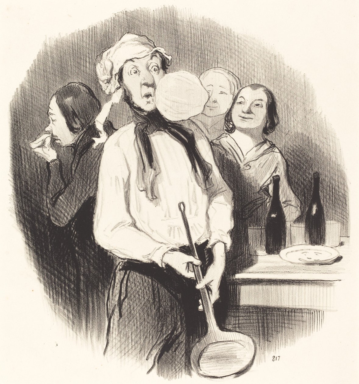 Pannkakorna av Honoré Daumier