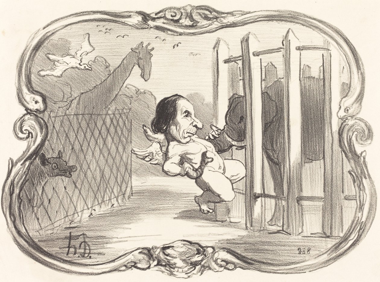 Kemisten Dumas olyckor av Honoré Daumier