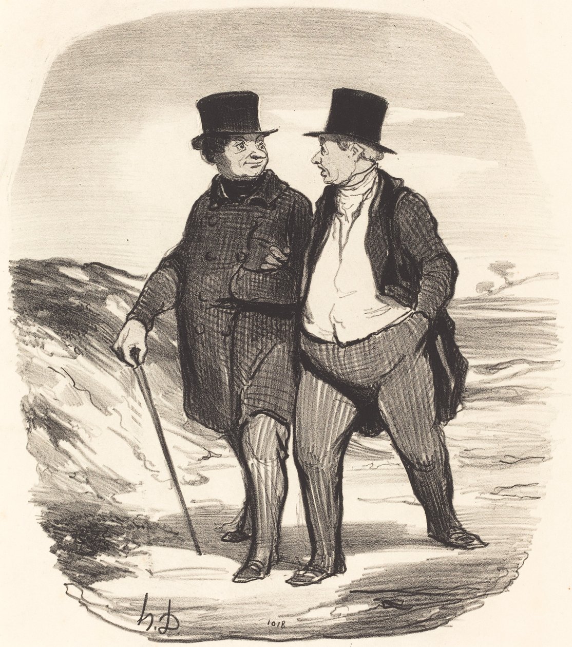 Tiderna är svåra... av Honoré Daumier