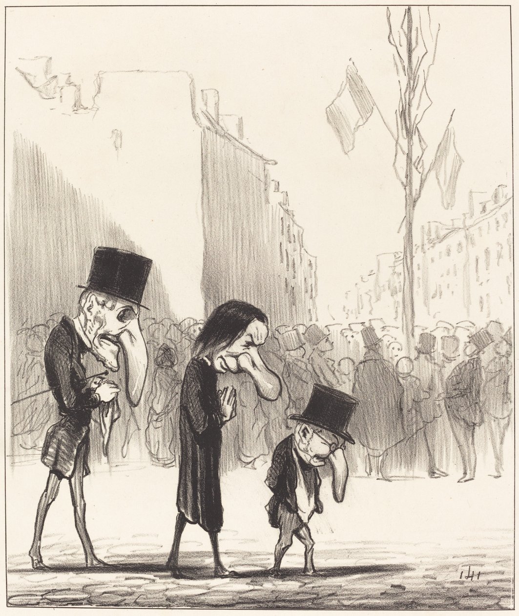 De tre små heliga av Honoré Daumier