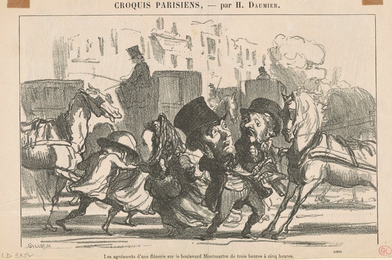 Bekvämligheterna i en flanerie... av Honoré Daumier