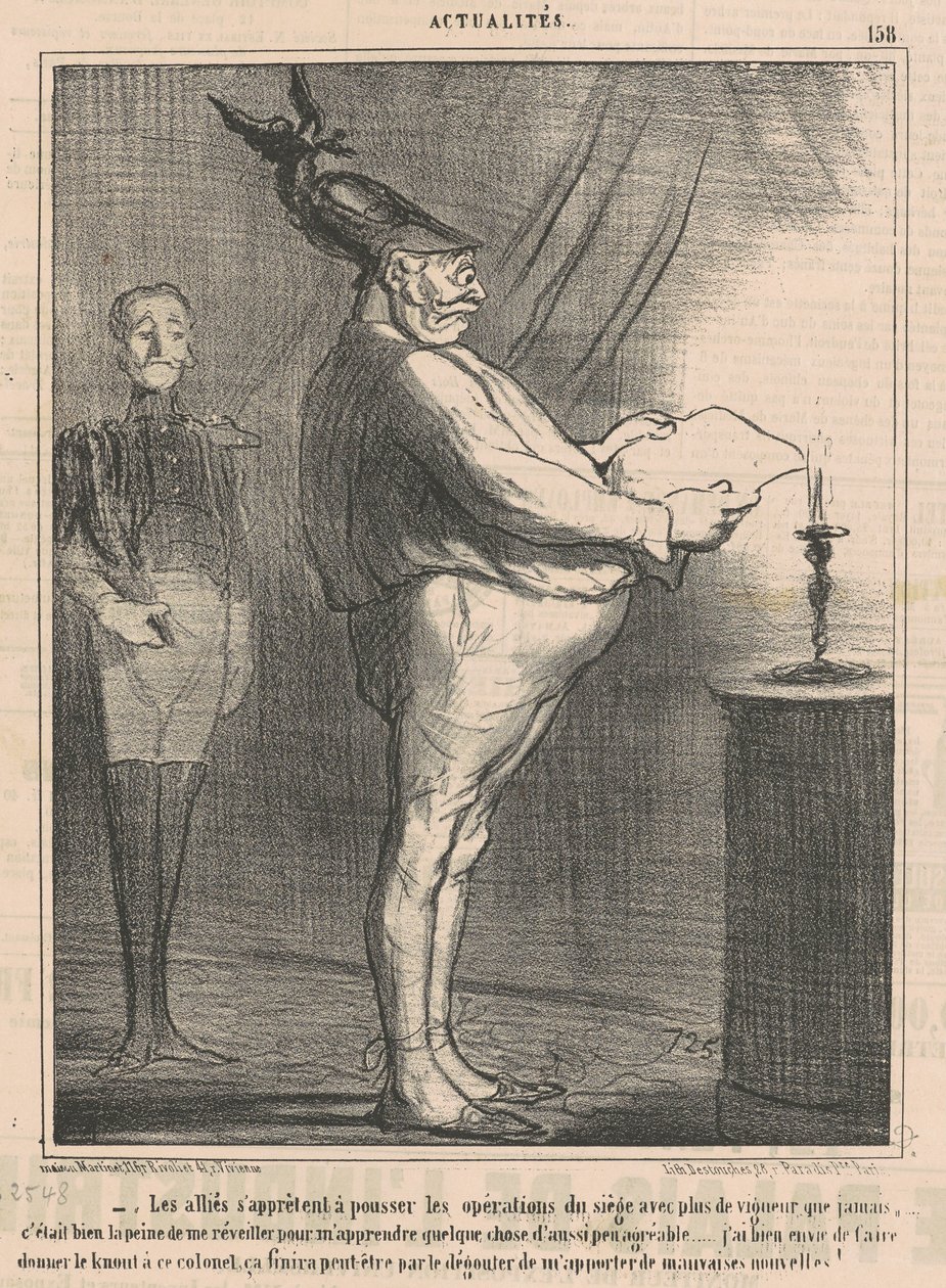 De allierade förbereder sig för att driva operationer... av Honoré Daumier