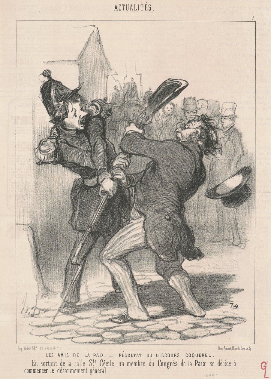 Fredens vänner... av Honoré Daumier