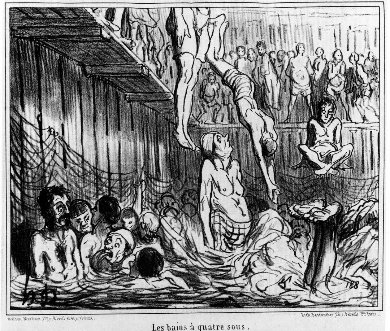 Les bains à foursous: illustration hämtad från "" Sketch d