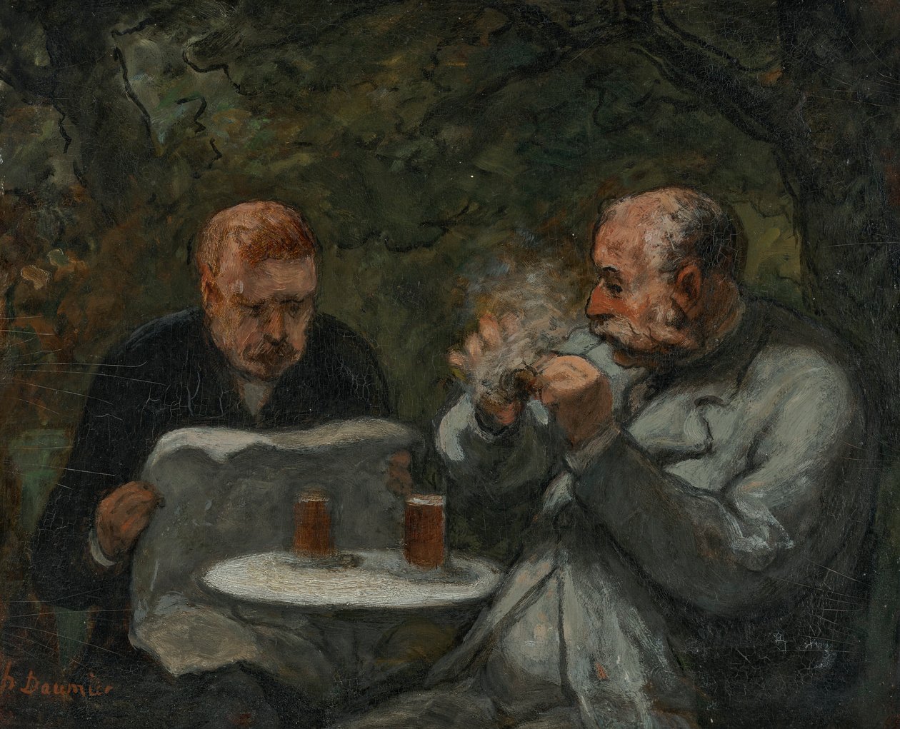 Öldrickare av Honoré Daumier
